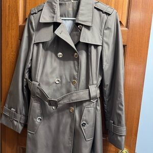 Calvin Klein Women's Charcoal Trench Coat